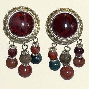 Large Clip On Earrings! L A R G E, Clip On, Colorful!